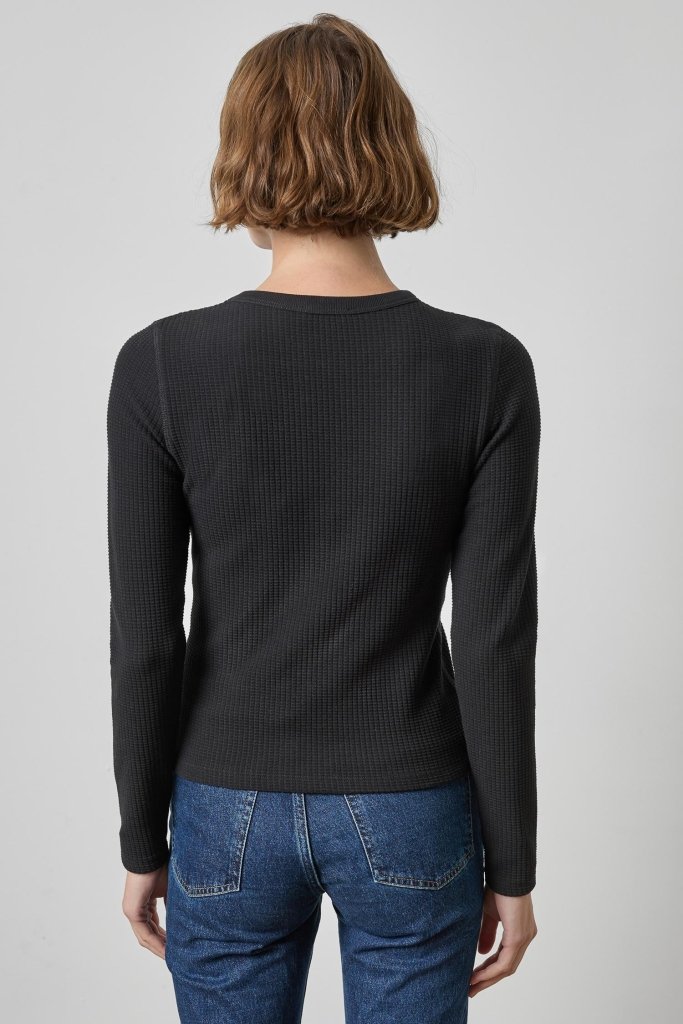 LILLA P-Slim Long Sleeve Crew Black