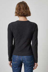 LILLA P-Slim Long Sleeve Crew Black