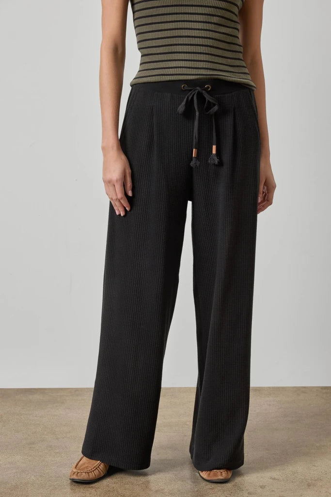 LILLA P-Full Length Pleated Pant Black