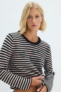 RAQUEL ALLEGRA-Westlake Pullover Stripe Pink