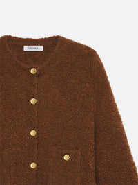 FRAME-Patch Pocket Cardi Camel