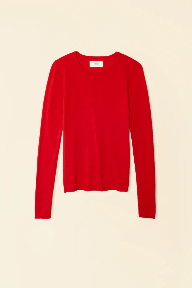 XIRENA-Crewe Sweater Bright Flame