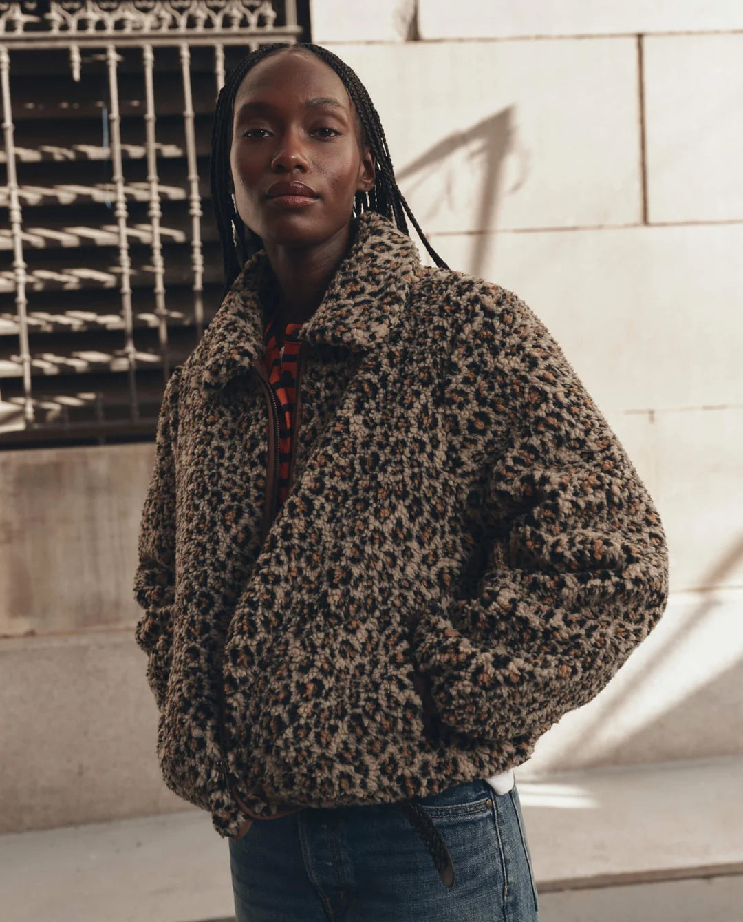 THE GREAT-The Vail Jacket Tan Leopard
