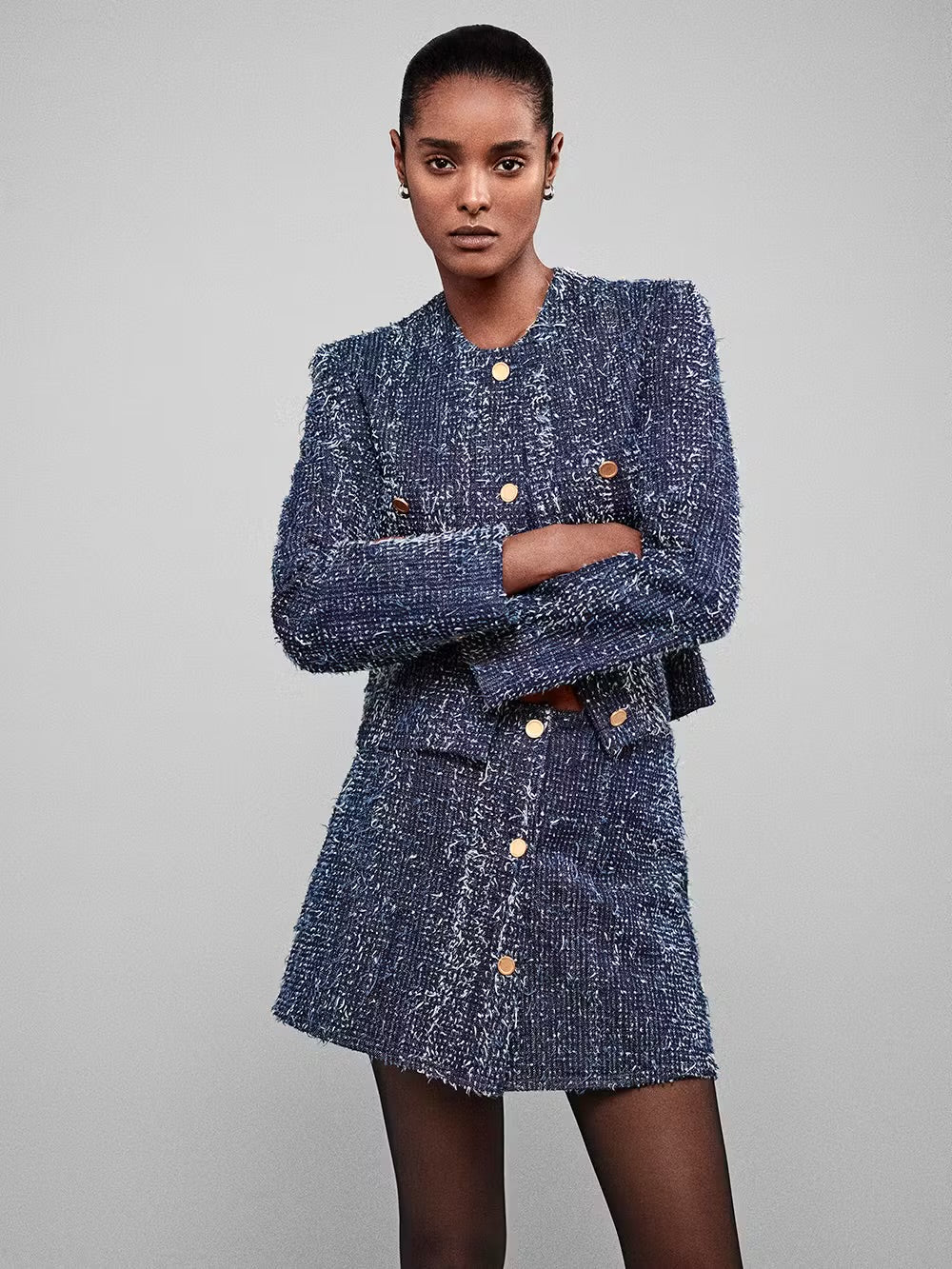 FRAME-Denim Boucle Jacket Magic