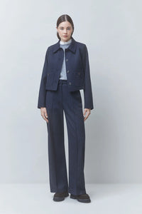SUNCOO- Dexter Midnight Blue Short Jacket