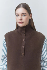 SUNCOO-Pacomi Short Button Up Sleeves Cafe