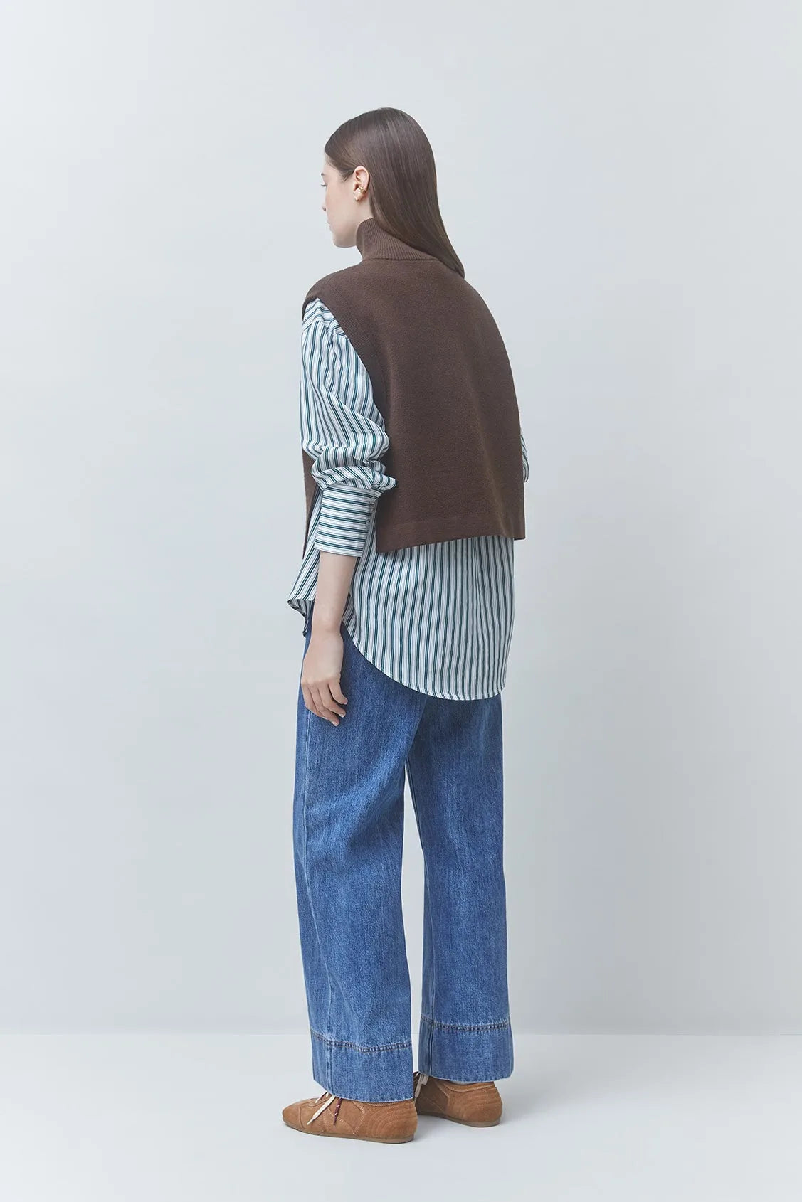 SUNCOO-Pacomi Short Button Up Sleeves Cafe