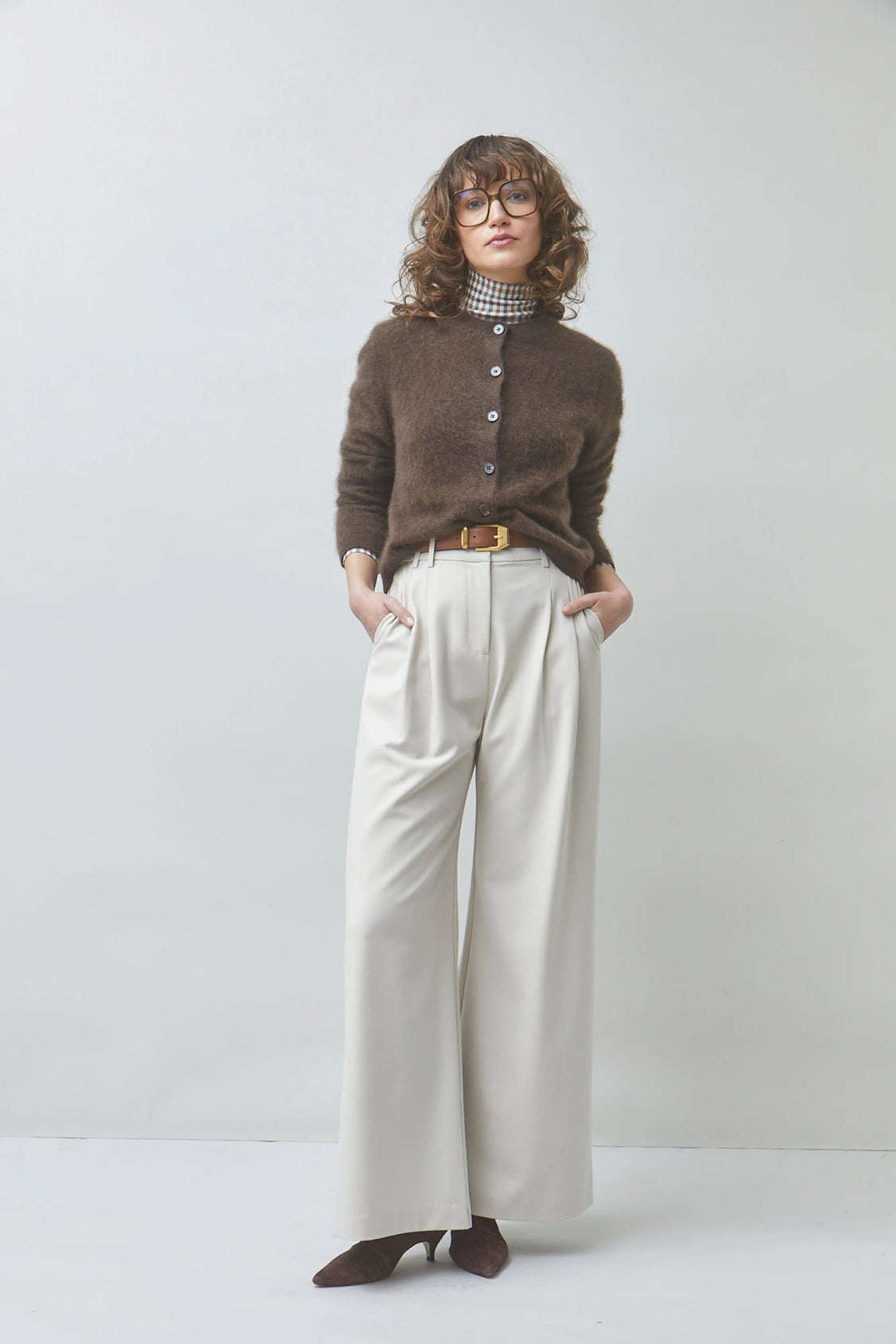 SUNCOO-Galina Plain Cafe Cardigan