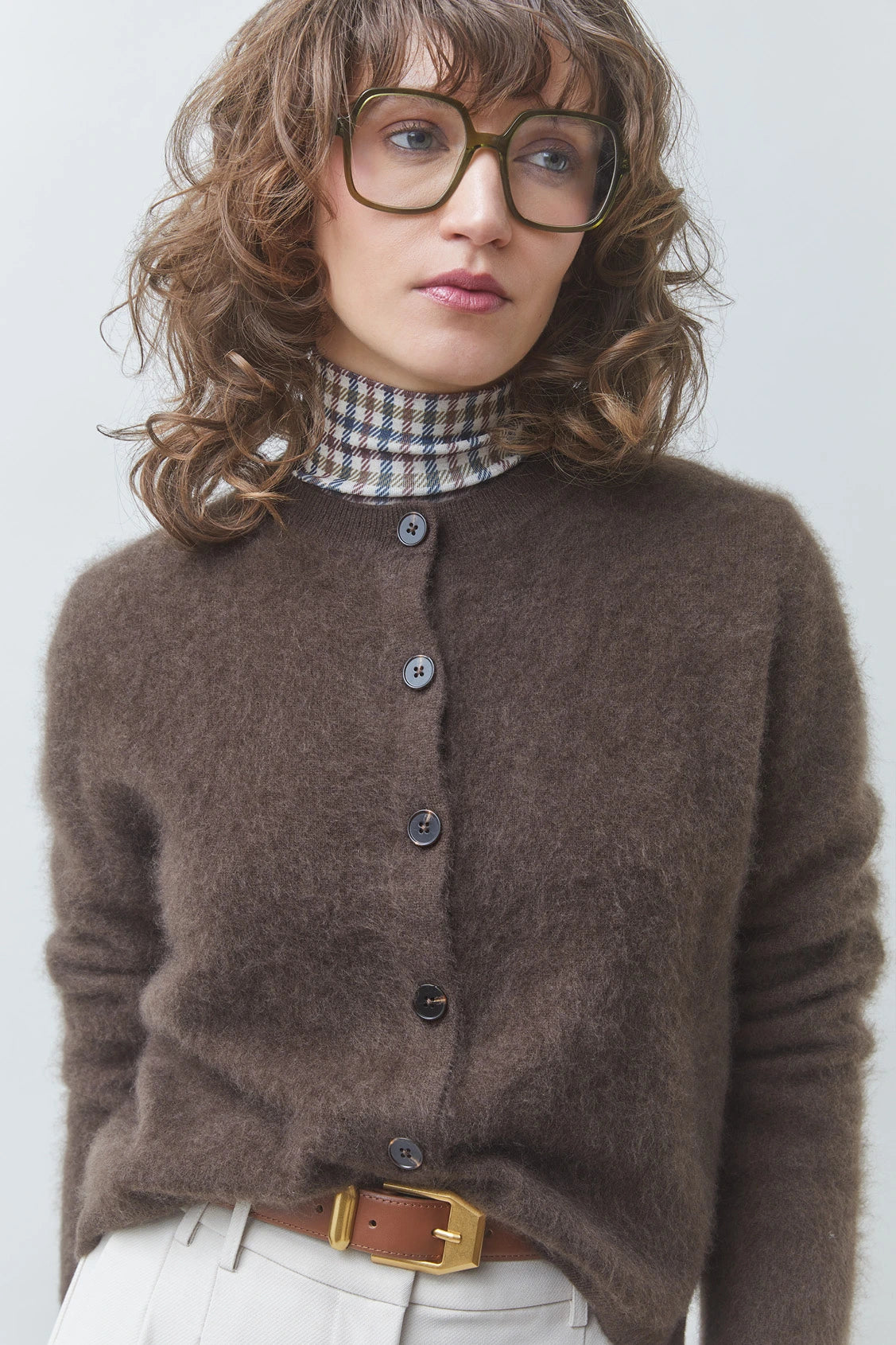 SUNCOO-Galina Plain Cafe Cardigan