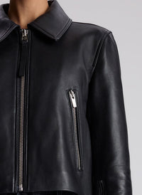 ALC-Tatum Leather Jacket Black