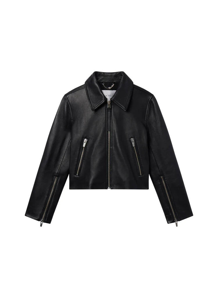 ALC-Tatum Leather Jacket Black