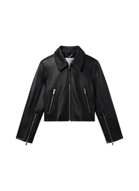 ALC-Tatum Leather Jacket Black