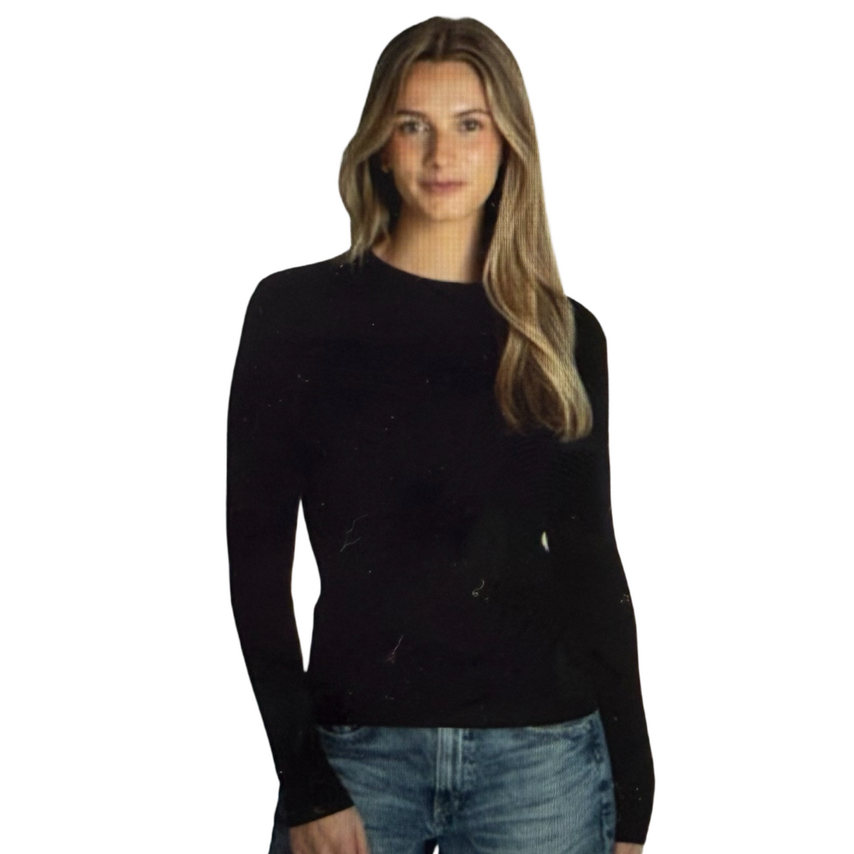 SPLURGE-Sterling Long Sleeve Rib Tee Black