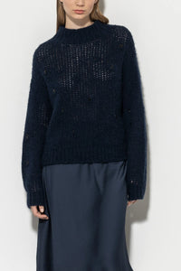 LUISA CERANO-Turtleneck Sweater Midnight Blue