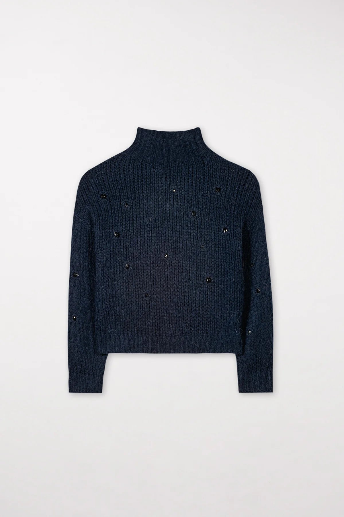 LUISA CERANO-Turtleneck Sweater Midnight Blue