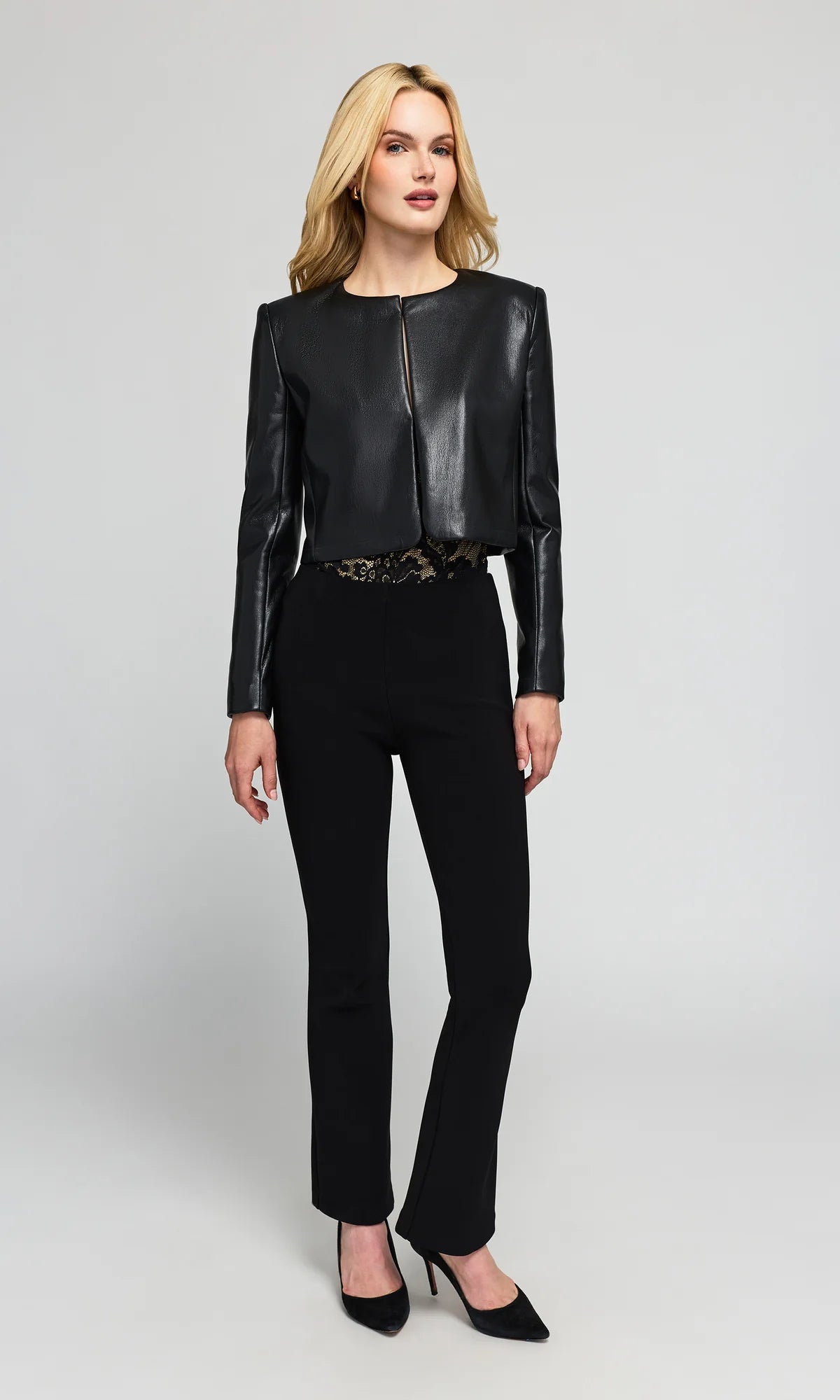 GENERATION LOVE-Lindy Vegan Leather Jacket Black