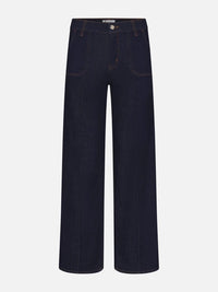 FRAME-Le Slim Palazzo Pintuck Pocket Rinse