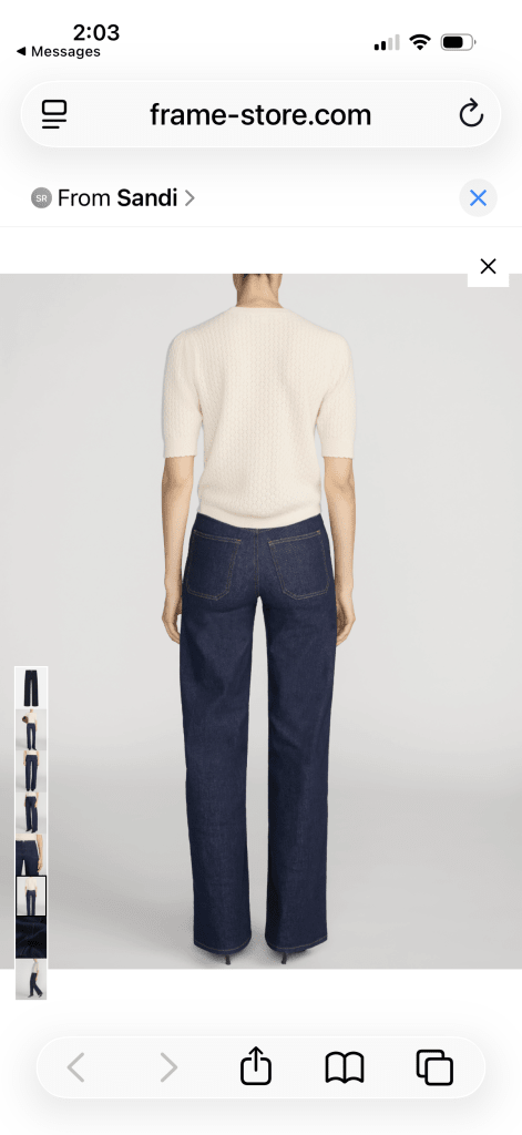 FRAME-Le Slim Palazzo Pintuck Pocket Rinse