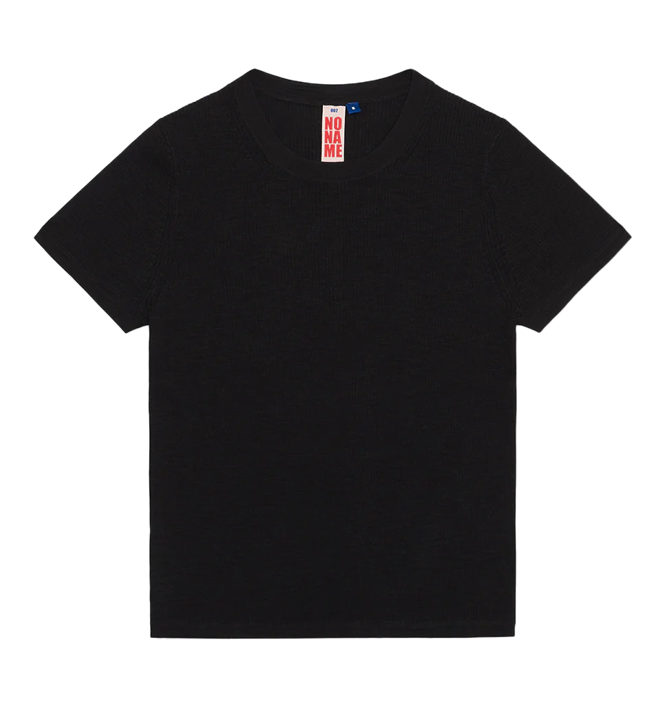 NO NAME ME- Crewneck Tee Black