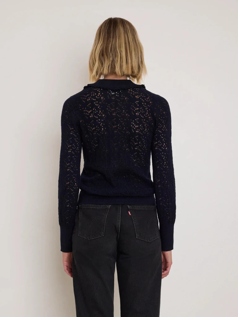 NATION-Chloe Lace Sweater Night Sky