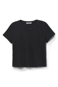 PERFECT WHITE TEE-Harley Crispy Lightweight Cotton Boxy Crew Tee Black