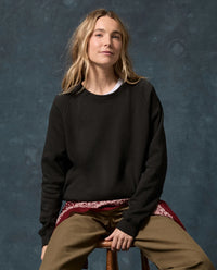 THE GREAT-The Fleece Rookie Sweatshirt Almost Black