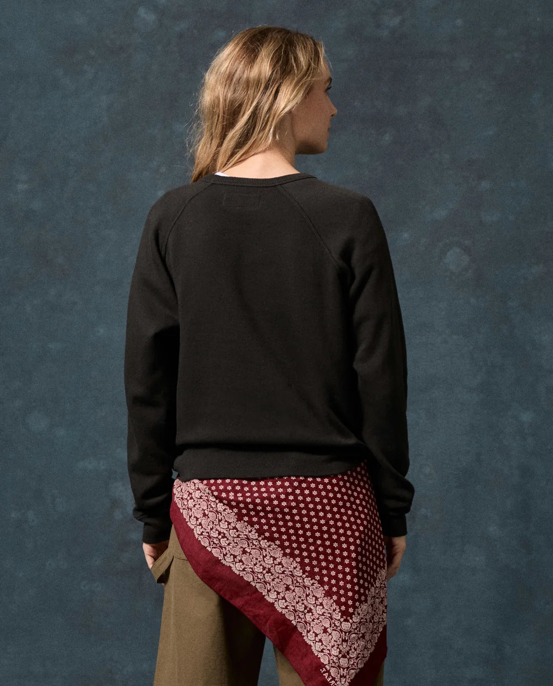 THE GREAT-The Fleece Rookie Sweatshirt Almost Black