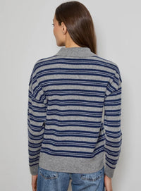 DESIGN HISTORY-Boyfriend Plol Stripe Huskey Combo