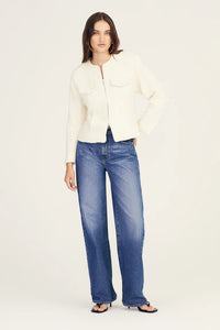 DEREK LAM-Prewett Zip Front Jacket Blanc De Blanc