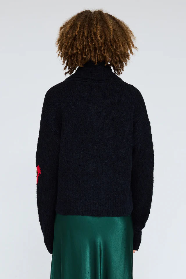 RAQUEL ALLEGRA-Arcadia Cardigan Black