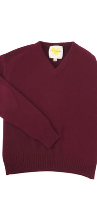 KERRI ROSENTHAL-Frenchy Cashmere Sweater Burgundy