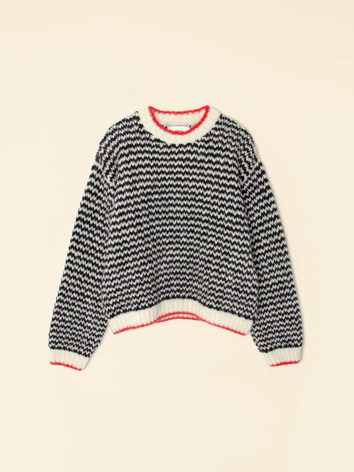 XIRENA-Mabel Sweater Black Creme