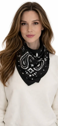 HAUTE SHORE-Scarf Bandana Black