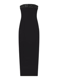 ALC-Elizabeth Strapless Embellished Gown Black/Jet