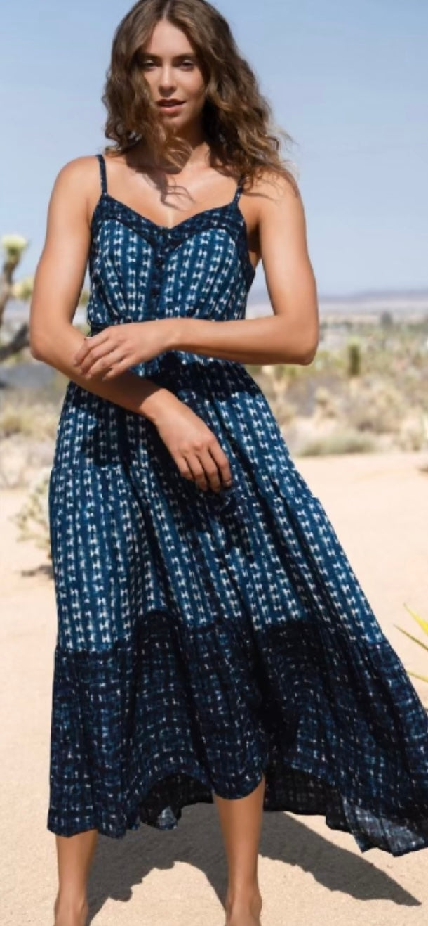 CHANGE OF SCENERY- Addyson Dress In Denim Tides