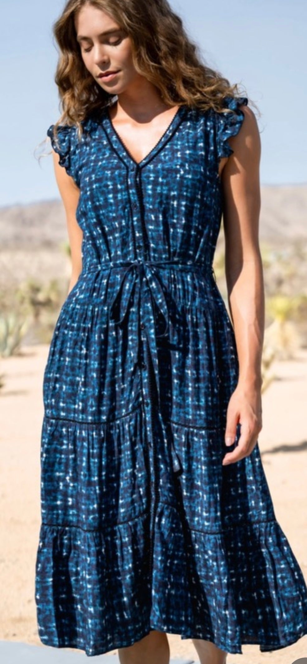 CHANGE OF SCENERY-Emma Dress In Denim Noir