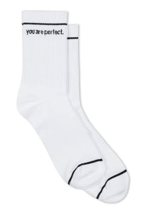 PERFECT WHITE TEE- You Are Perfect Socks