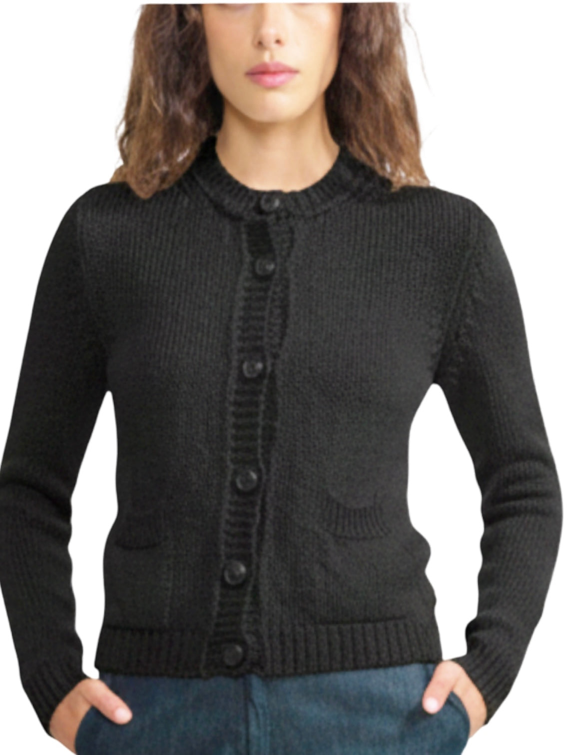 MJ WATSON-Cardigan Black