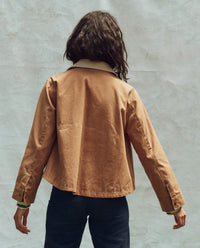 THE GREAT-The Waxed Swingy Jacket Walnut