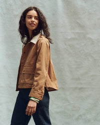 THE GREAT-The Waxed Swingy Jacket Walnut