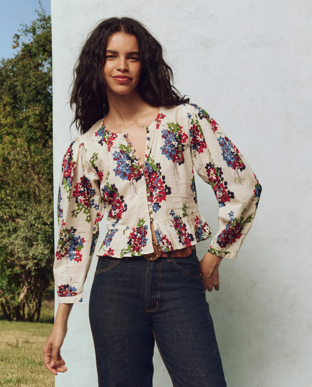 THE GREAT-The Sicily Top Oasis Floral