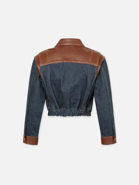 FRAME-Atelier Denim Leather Bomber Arlow