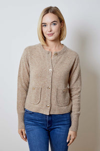 DESIGN HISTORY-Button Front Cardi Simba