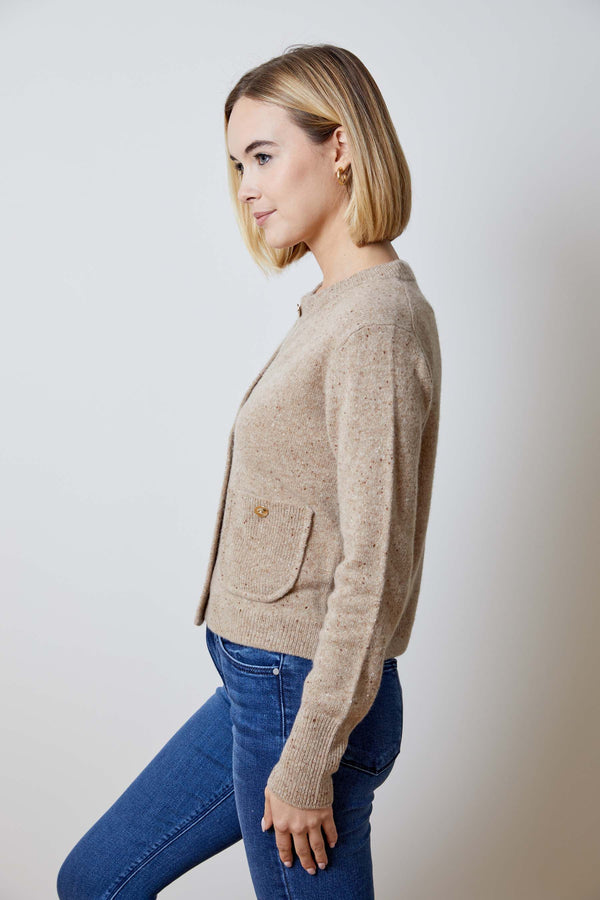 DESIGN HISTORY-Button Front Cardi Simba