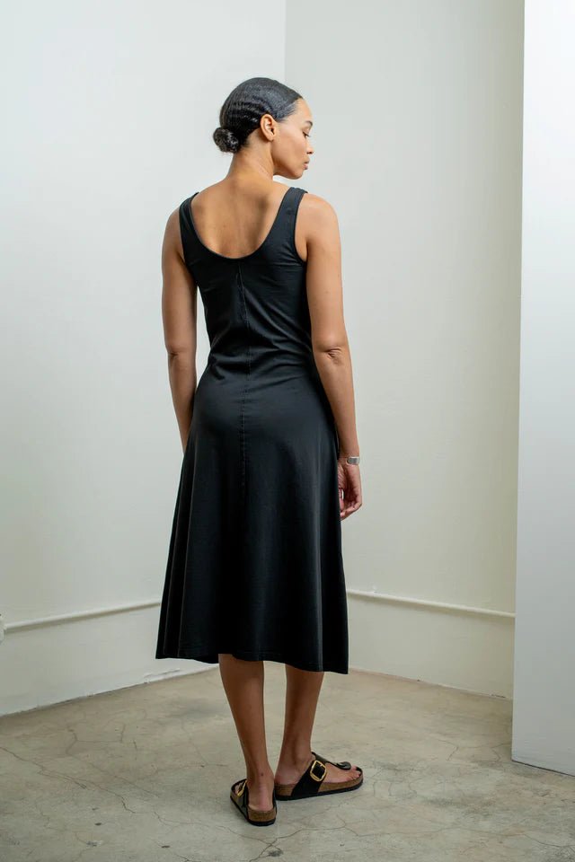 raquel allegra layering tank dress Raquel Allegra Layering Tank Dress in Red Tie Dye