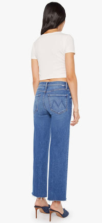 MOTHER-Mid Rise Rambler Zip Ankle Fray Dugout Doobies