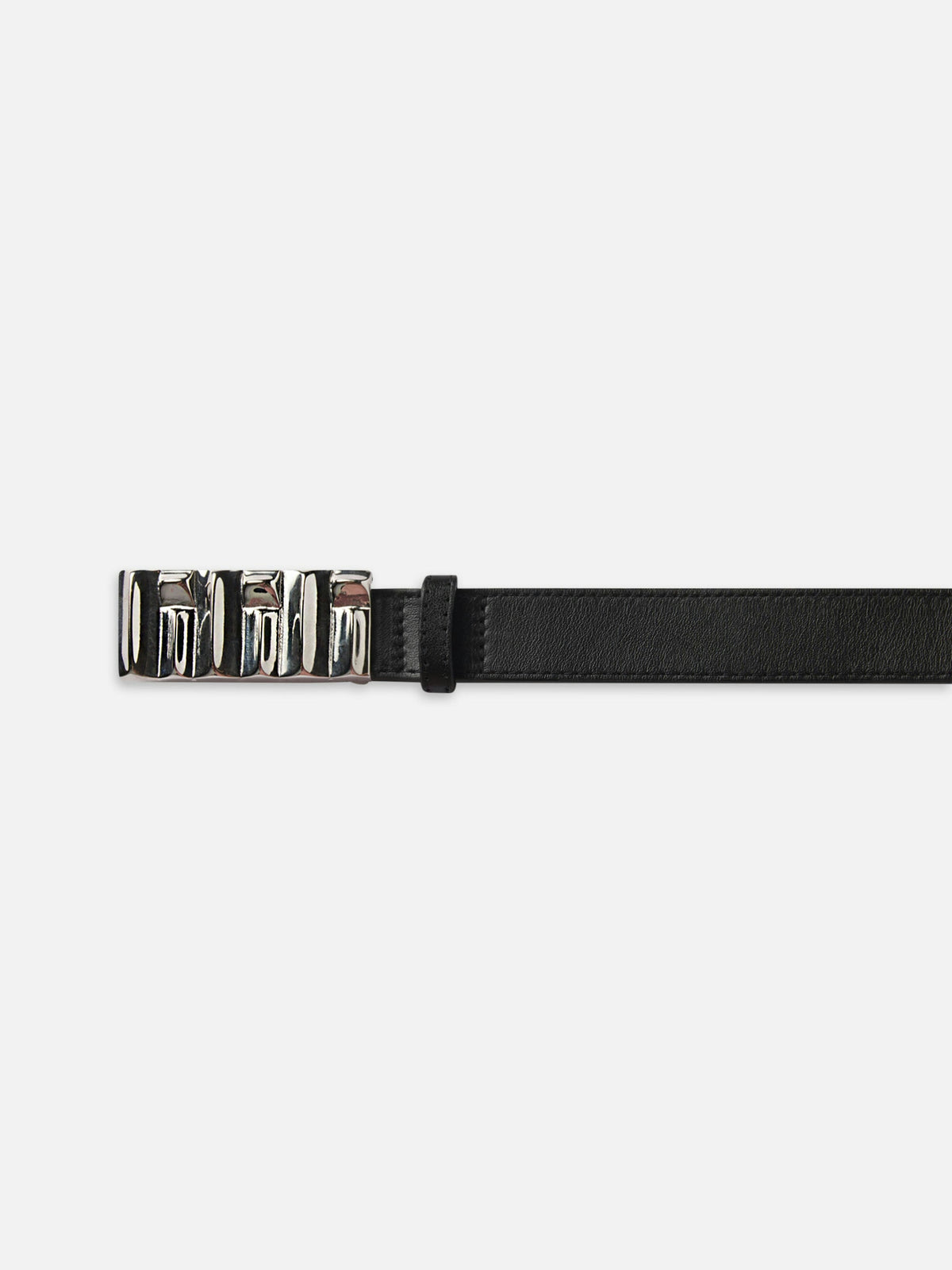 FRAME-Sculptural Belt Black