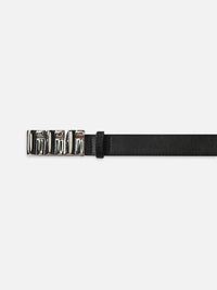 FRAME-Sculptural Belt Black