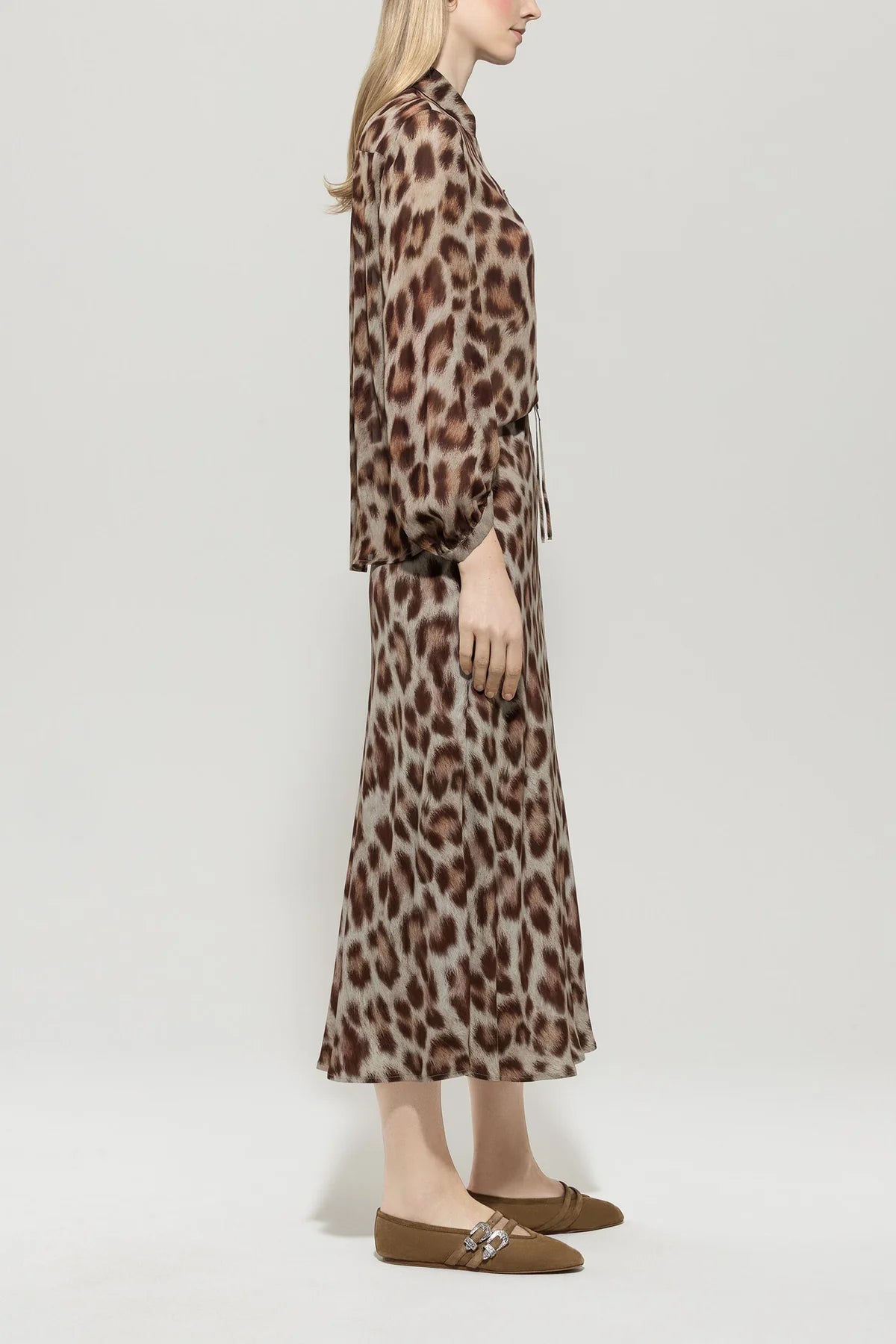 LUISA CERANO-Shirt Blouse with Animal Print