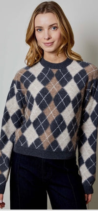 DH NEW YORK-Marissa Sweater Storm Grey Combo